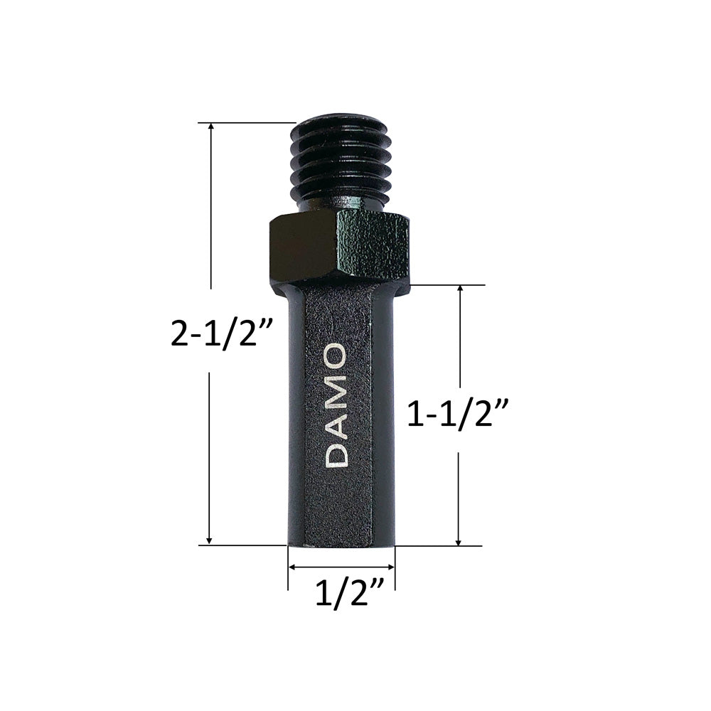 Adapter 5/8"-11 Male to 1/2" Triangle Shank