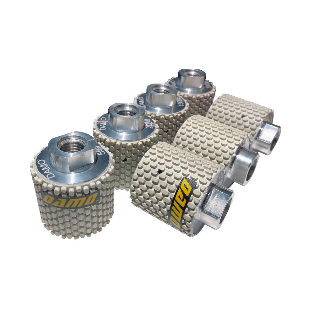 2” Diamond Polishing Drum Wheels, Set of 7 - for Light Color Granite, Marble, and Concrete Undermount Sink and Countertops