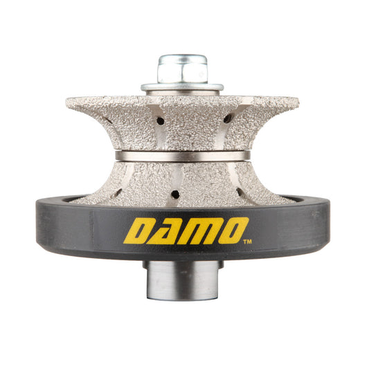 Full Bullnose Diamond Hand Profile Wheel, Hand Profiler, Router Bit, 5/8-11 Thread, for Granite, Concrete, Marble, and Countertop Edge