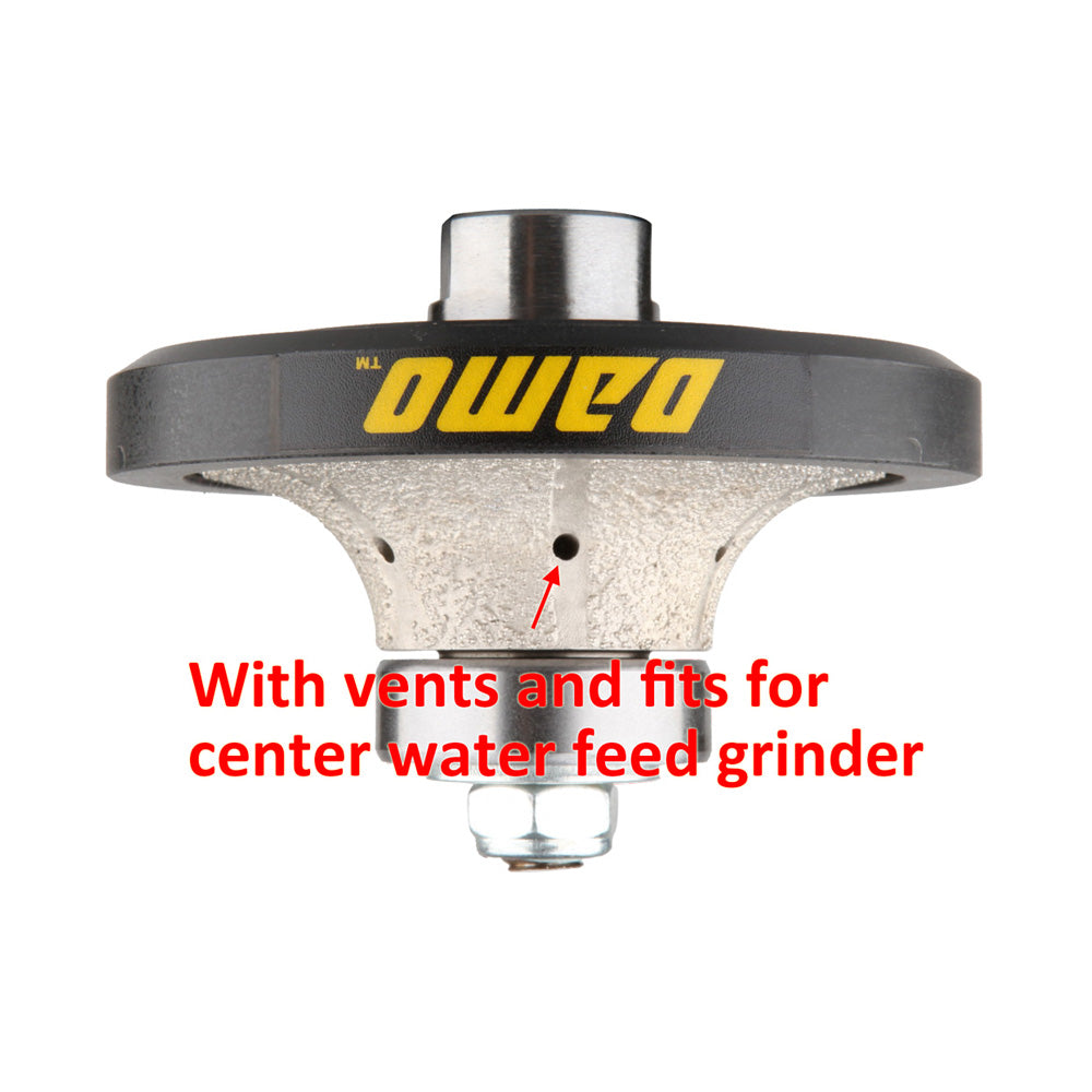 Demi Bullnose & Half Bullnose Diamond Hand Profile Wheel, Hand Profiler, Router Bit, 5/8-11 Thread, for Granite, Concrete, Marble, and Countertop Edge