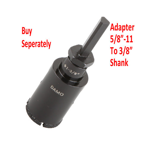 Diamond Core Drill Bit for Porcelain, Ceramic, Tile, Quartzite, Granite, Marble, Stone & Brick, Hole Saw