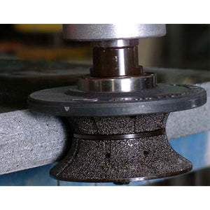 Full Bullnose Diamond Hand Profile Wheel, Hand Profiler, Router Bit, 5/8-11 Thread, for Granite, Concrete, Marble, and Countertop Edge
